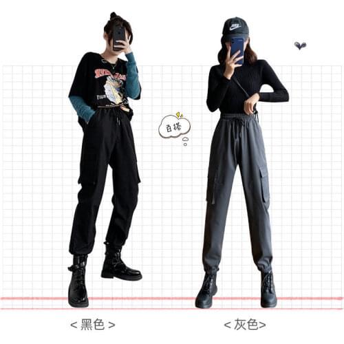 Women Pants Overalls Womens Pants Autumn And Winter High Waist Leisure Sports Baggy Pants Pantalones De Mujer