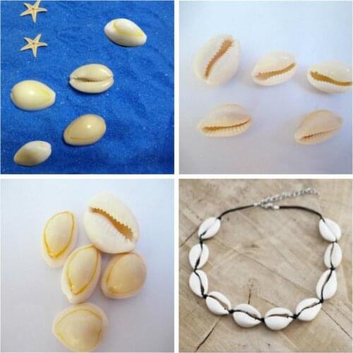 100pc Natural Sea Shell Loose Beads Home Decoration DIY Craft Conch Shell Pendant Earrings Bracelet Necklace Jewelry Accessories