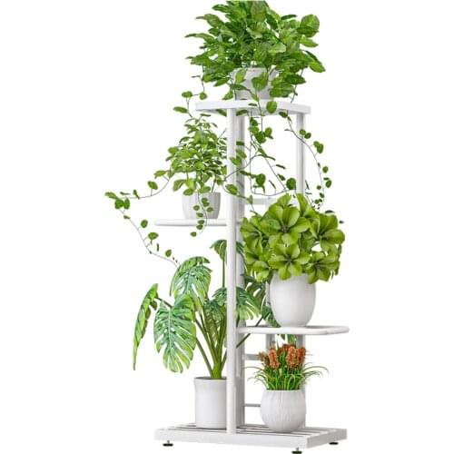 4 Tier 5 Potted Plant Stand Flower Pot Display Shelves Potting Planter Storage Rack Plant Holder for Indoor Balcony Decoration
