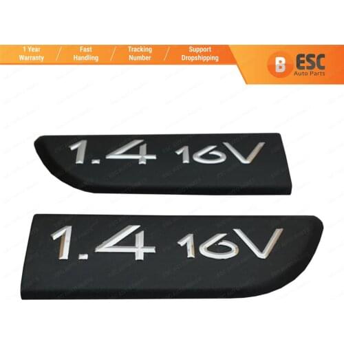 ESC ESP564 Black 1.4 16V Badge Emblem 8200209128 Left and Right For Renault Megane MK2 Scenic MK2