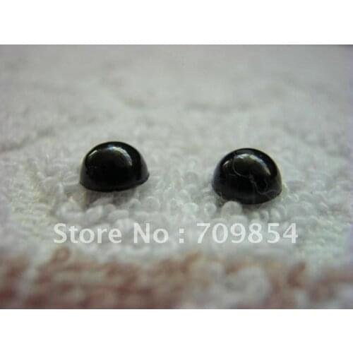 Free shipping!!! 1000pcs/lot Brand new 6mm animal eye safety eyes flat back without stem