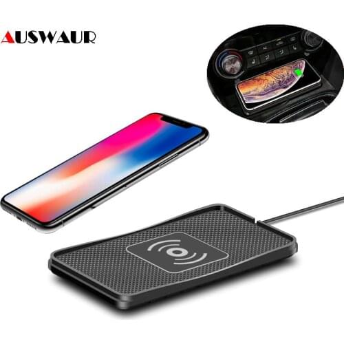 C3 Car Wireless Charger Pad for iPhone 11 Samsung S10 Plus Huawei P30 Pro QI Wireless Car Charger Pad Block Anti-Skid