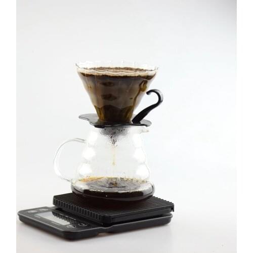 SANBEI 3kg 0.1g Drip Digital Weight Coffee Scale Electronic Kitchen Blue Light Display Digital Weight Scale with Timer