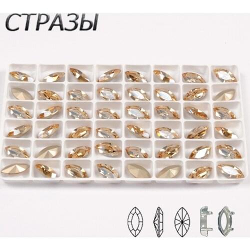 CTPA3bI Golden Shadow Glass Loose Rhinestones Horse Eyes Crystal DIY Crafts Diamant Stones For Garment Gym Suit Decoration