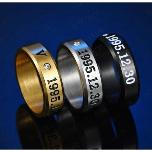 3 Colors Kpop Bangtan Boys Ring Stainless Steel Suga V Finger Rings Jewelry Rings Accessories for Men Women Jewelry