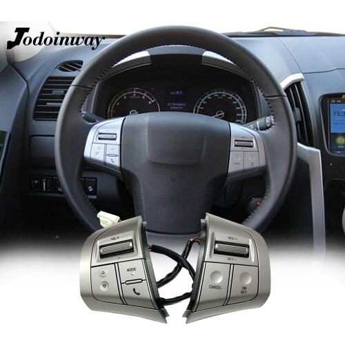 Cruise Speed Control Sliver Steering Wheel Button Audio Radio Music Volume Switch For ISUZU D-MAX MUX 2018 Chevy Trailblazer