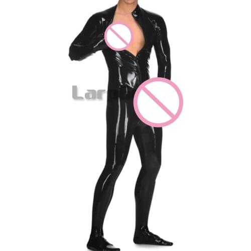 Man Latex Suit with Penis Sheath condom Latex Catsuit men butt condom Penis Sheath with Socks and Gloves