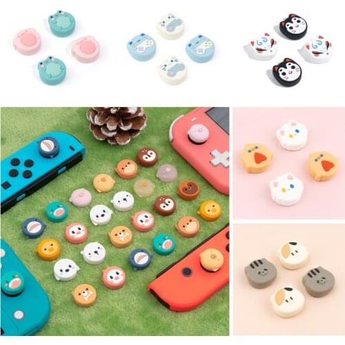 Animals Frog Soft Thumb Stick Grip Cap Joystick Protective Cover For Nintendo Switch NS Lite Joy-con Controller Thumbstick Case