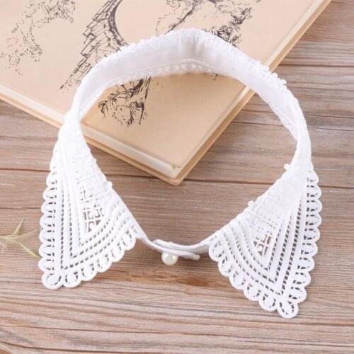 Womens Sweet Fake Collar for Women Shirt Necklace Choker Detachable Half Shirt Collars for Sweater Dress Decorative Nep Kraagie
