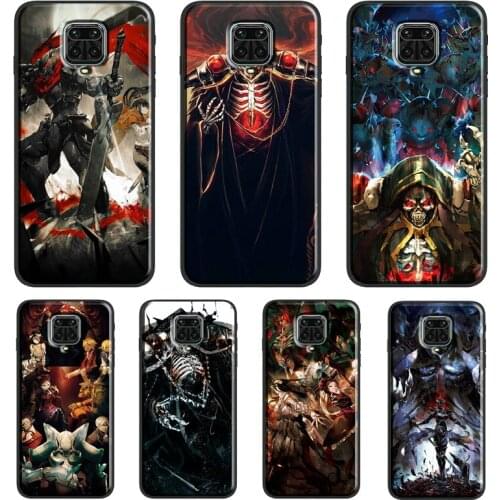 Overlord Anime poster For Xiaomi Redmi 9 9A 9C 9T K40 Funda For Redmi Note 10 Pro 8T 9S Note 9 8 7 Pro Soft Case