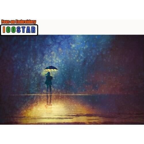 Full Round Diamond 5D DIY Diamond Painting "Raining" 3D Embroidery Cross Stitch Rhinestone Mosaic Painting Diamant Crafts Arts