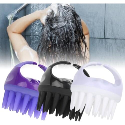 Handheld Silicone Head Hair Shampoo Brush Portable Scalp Care Hair Cleaning Massager Comb Slimming Massage Health Beauty Brush
