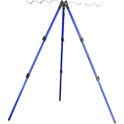 Aluminum Alloy Telescopic Fishing Rods Holder Portable Collapsible Tripod Stand Sea Fishing Pole Bracket Fishing Tools