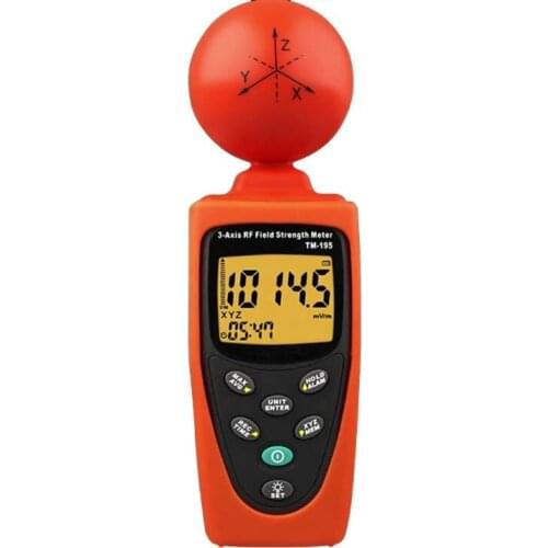 TM-195 3-Axis RF Field Strength Meter EMF Meter Measuring and Monitoring Radio Frequency(RF) Electromagnetic Field Strength
