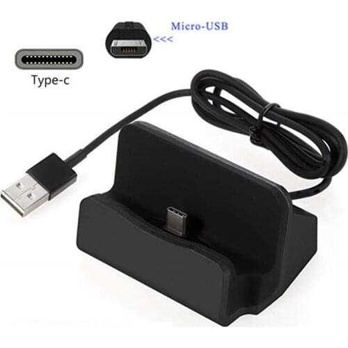 Micro USB Port Charger Desktop Stand Type C Charge For Xiaomi Mi 8 lite A2 5 Redmi 6 6A Redmi Note 7 6 pro 7A Honor 8A 8C 8X 7C