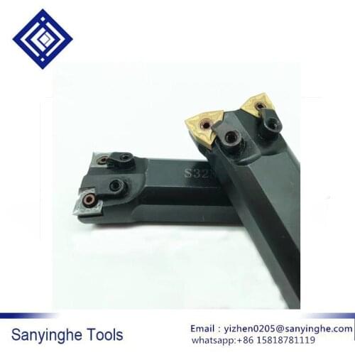 High quality Free shipping 1 piece Matched inserts WNMG08 S32N-MC12 CNC double-ended internal grooving and turning tool holder