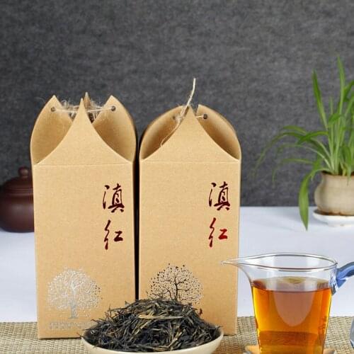 2021 Fengqing Dianhong Black Chinese Tea Pine Needle Hong Cha Box Tea 500g