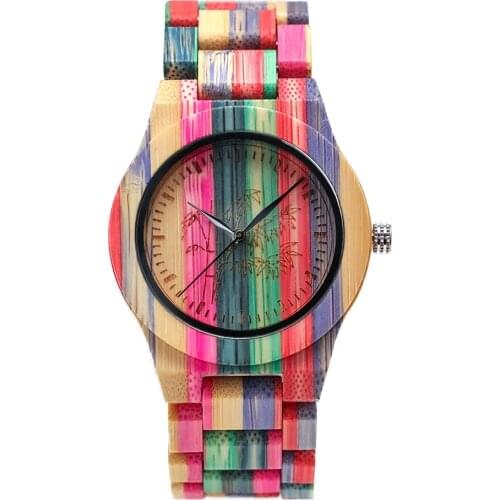 2021 NEW bamboo Quartz watch new ladies watch wooden watch custom colored bamboo ladies fashion watch часы женские