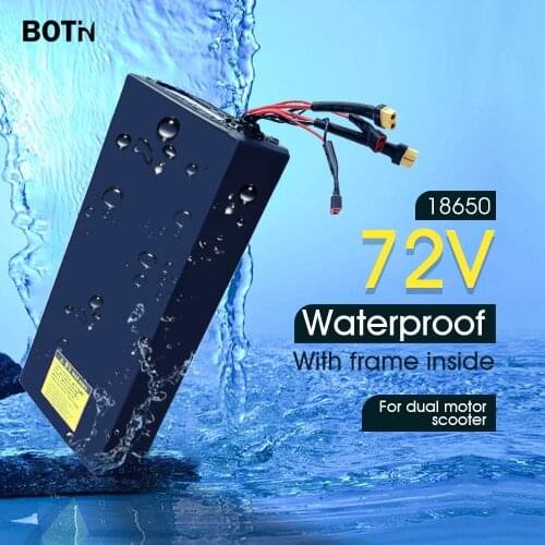 BOTIN 72V 18650 LG Panasonic Cell Scooter Battery Waterproof Lithium Battery Pack E Bike batterie 84V 2A 5A Faster Charger