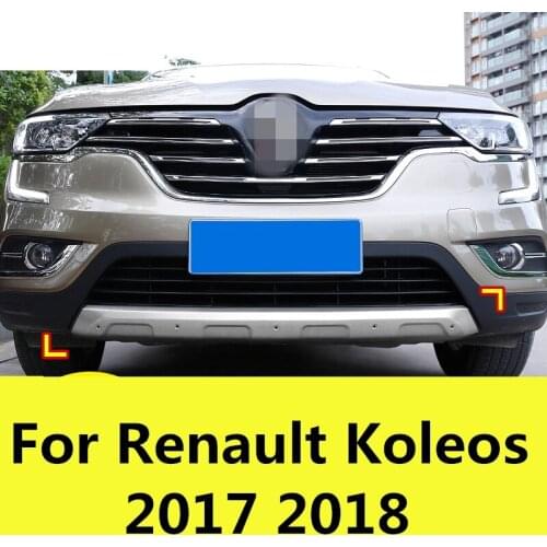 Auto Car Bumper Front Shovel Guard Crash Protector Lip Sticker Exterior decoration Auto Accessories For Renault Koleos 2017 2018