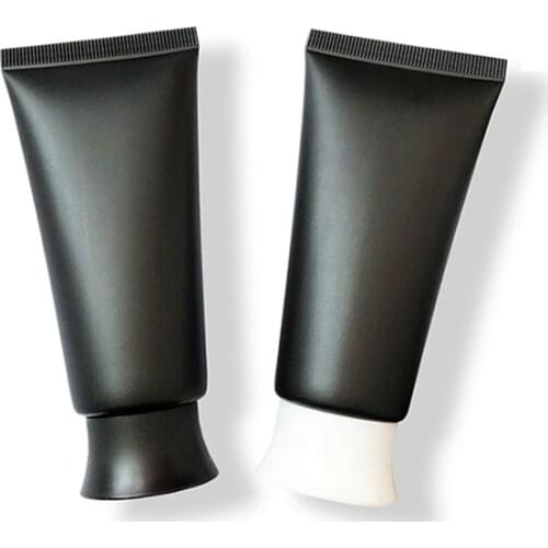 Black Plastic Soft Tubes Matte Storage Hose Travel Lotion Sample Empty Toothpaste Squeeze Bottle Makeup Tool 60ml 50pcs/lot