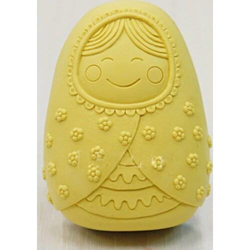 Baby Russian dolls Silicone Soap mold Handmade silicone 3d mould DIY Craft molds S176