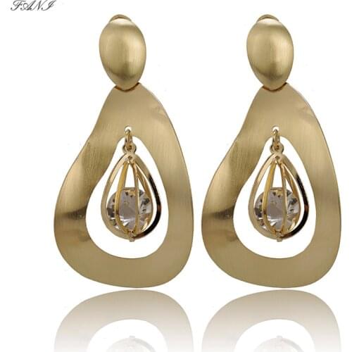 Fani Fashion Jewelry 2021 Brand Long Drop Dangle Earrings For Women Copper High Quality Fashion Brazilian For Party Wedding