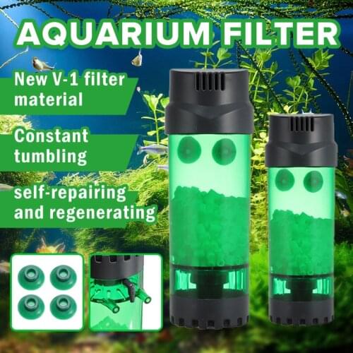Fluidized Bed Aquarium Filter Nitrifying Bacteria Air Oxygen Pump Fish Tank Decoration Device Air Bubble Stone Accessories
