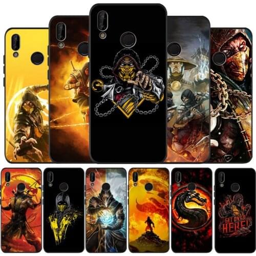 Hot Mortal Kombat Black Silicone Soft Phone Case For Huawei 40 30 20 10 9 Lite Pro P smart 2019 Y6 Y6 Prime2019 Y9 2018