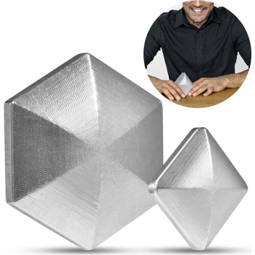 Mini-Magic Metal Square Hexagon Desktop Stress Relief Hand Finger Spinning Toy Square/Hexagon Shape Hand Spinning Toy