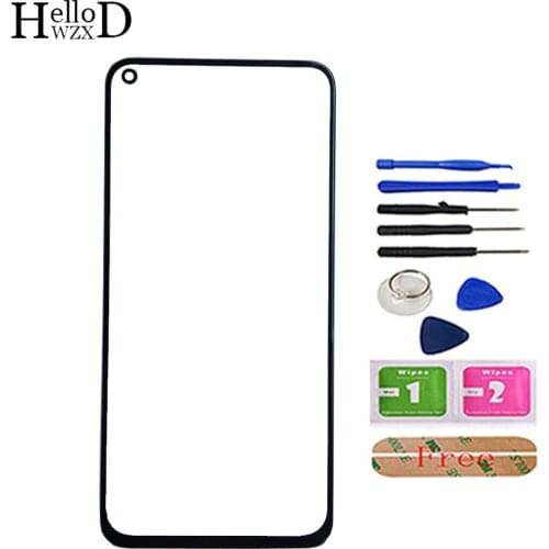 Mobile Phone Front Glass For Oukitel C21 Front Outer Glass Outer LCD Glass Tools 3M Glue