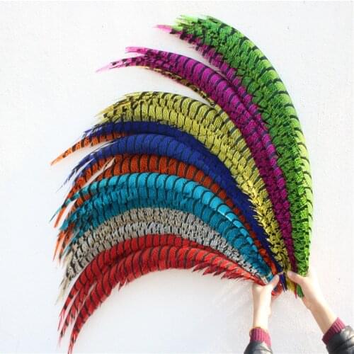 Wholesale 32-36inch/80-90CM Pheasant Feathers For Crafts DIY Celebration Wedding Decoration Accessories Plume