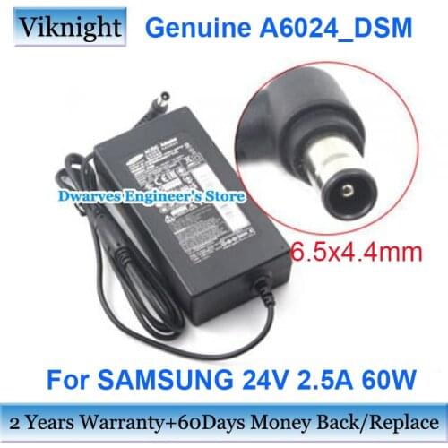 Genuine A6024_DSM 24V 2.5A 60W AC Adapter For HW-J550 HW HW-H551 HWJ650 J355 HW-F750 HW-J355 A6324_DSM BN44-00639A