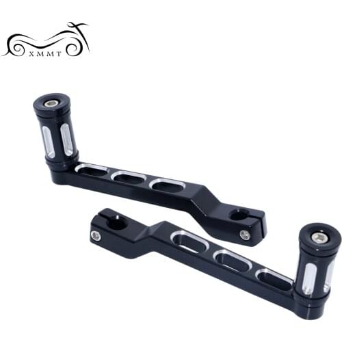 Motorcycle Pedal Heel Toe Gear Shifter Shift Lever With Shift Peg Black For Harley Softail Touring Electra Road Glide