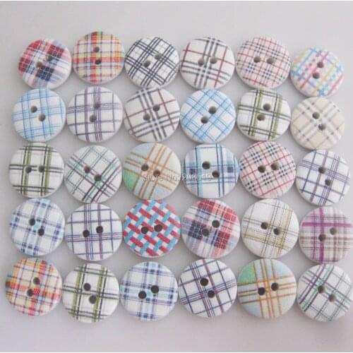 WBNKGK Classic shirt buttons 15mm round wood botoes mix 150pcs children apparel button sewing accessory