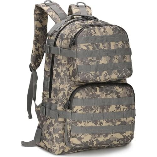 Double front bag outdoor backpack waterproof mens and womens luggage travel waterproof comfortable MOLLE expand large capacity