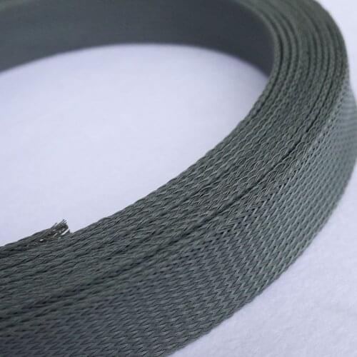 1-10M Grey 30-40mm Cable Sleeves Snakeskin Mesh Wire Protecting Nylon Tight PET Expandable Insulation Sheathing Braided Sleeves