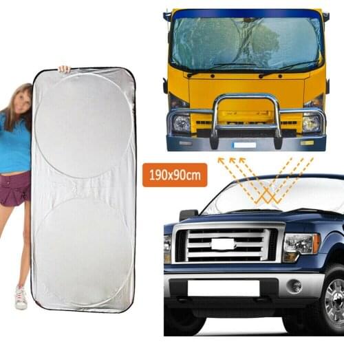 Car Front Windshield Sunshade UV Protection Heat Insulation Parasol Auto Front Window Cover Interior Protector For Large Car SUV
