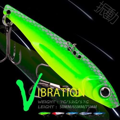 WALK FISH 7G/12G/17G VIB Fishing Lure Sinking Metal Hard Bait 3D Eyes Vibration Wobblers Pencil Perch Pike Bass Fishing Tackle