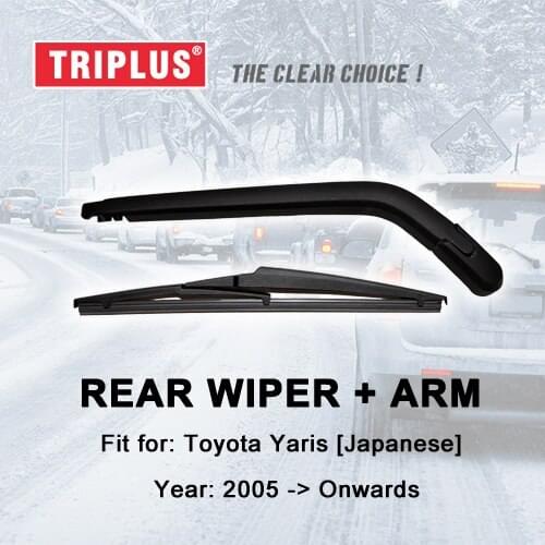 Rear Wiper Arm with Blade for Toyota Yaris Japanese / Vitz (2005-Onwards) 1pc 12" 300mm,Rear Wiper Arm & Rear Wiper Blades