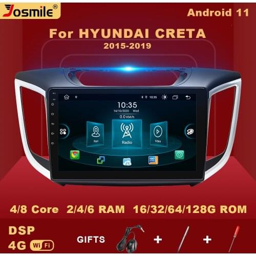 6GB+128GB 2 din Android 11 Car Multimedia Radio For hyundai Creta ix25 2015 2016 2017 2018 2019 Navigation dvd Stereo Audio DSP