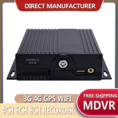 4Ch SD Card Mobile GPS Tracking 720P 1080P AHD Car DVR Mobile Real Time Live Streaming Recorder