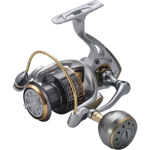 5.2:1 11Ball Bearing Spinning Reel Metal Hand Wheel 3000s-6000s Rock Fishing Line Coil Carretilha De Pesca