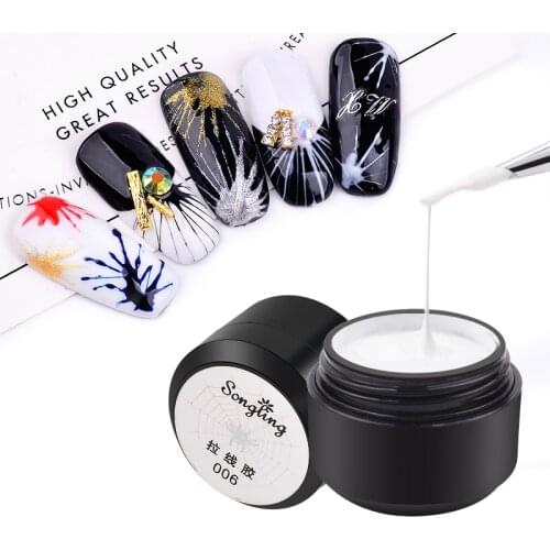 6 Colors Creative Wire Drawing Nail Gel Point To Line Painting Gel Lacquer Varnish Pulling Silk Spider Nail Art Gel Nail Polish