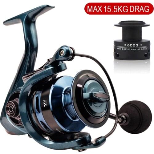 7000 Series 14 1BB Fishing Reel 5.5:1 4.7:1 Gear Ratio Max Drag 15.5Kg High Speed Spinning Reel Fishing Accessories -40