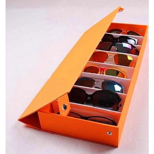 8 Grid Sunglass Glasses Storage Case Eye Glasses Case Display Storage Box Eyeglasses Display Glasswear Box Tidy Tool