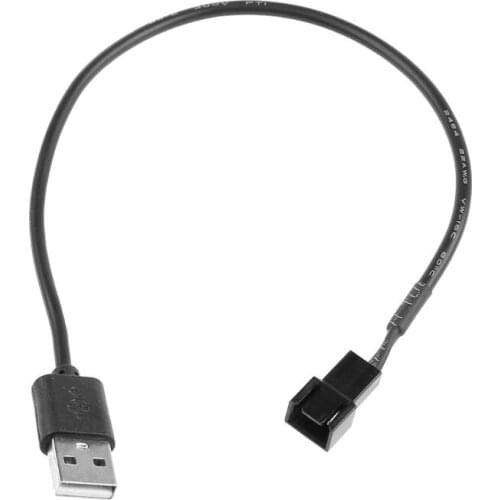 B2EF USB 2.0 A Male To 3-Pin Male Connector Adapter Cable For 5V Computer PC Fan