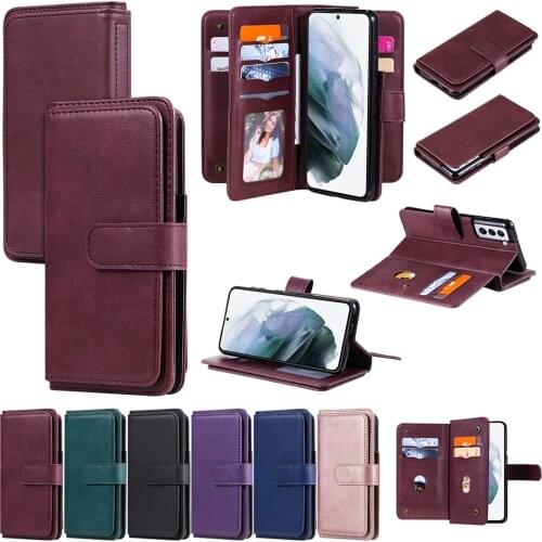 Wallet Case For OnePlus Nord N10 5G N100 5G One Plus 8T With 10 Card Slots Cover For iPhone XS Max XR XS X 10 Etui