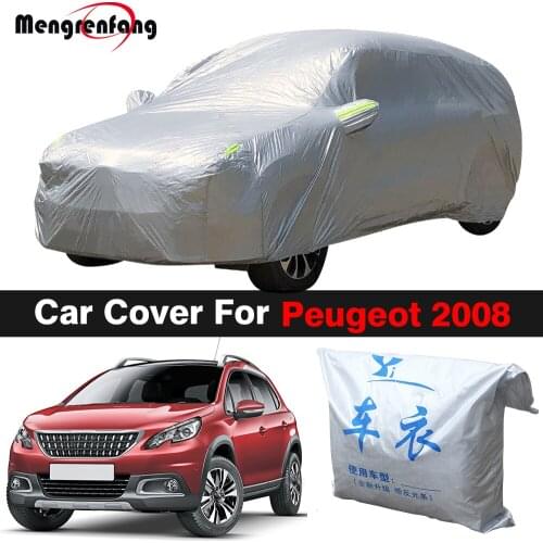 Full Car Cover SUV Anti-UV Outdoor Indoor Sun Shade Rain Snow Dust Protection Cover For Peugeot 2008