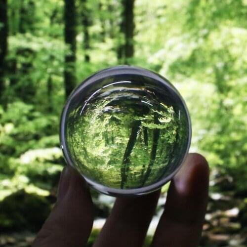 Crystal Ball Glass Transparent Ball Spheres Glass Ball Photography Balls Crystal Craft Decor Feng Shui 50mm